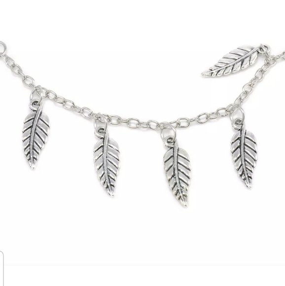 🍃New 1Pc Leaf Pendant Chain Ankle Barefoot Sandal - Picture 7 of 8